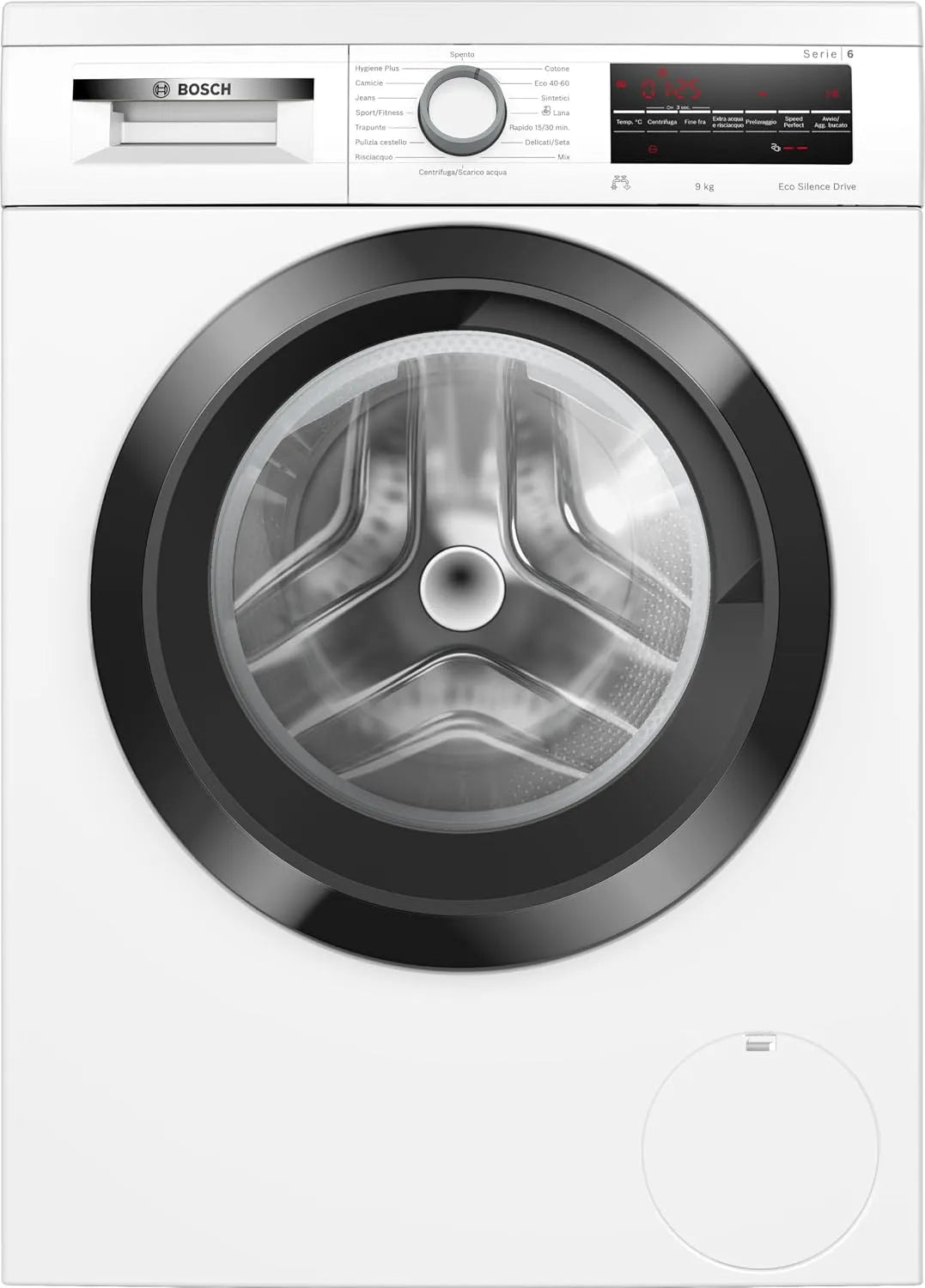 Bosch Waschmaschine WUU28T29II 1400, Kapazität 9 kg, Hygiene Plus, Frontbeladung, abnehmbare Oberseite, Serie 6, Breite 60 cm, Wäsche-hinzufügen, min