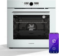 Klarstein Kochfeld, Fassungsvermögen 73 L, Illuminosa Smart Einbaubackofen, WLAN-Steuerung, Dreifach Verglaste Tür, Kindersicherung, Leistung 2800 W