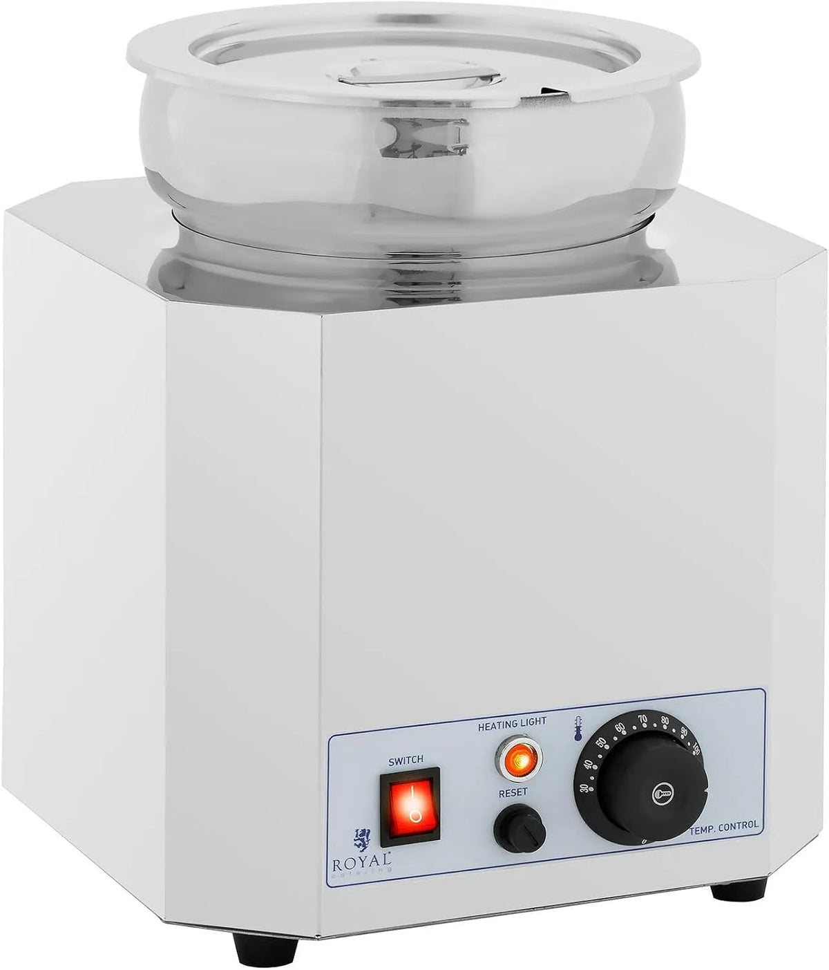 Modell Suppenstation Bain Marie Speisenwärmer elektrischer Speisenwärmer Speisenwärmer Edelstahl RC_BM_01 Royal Catering