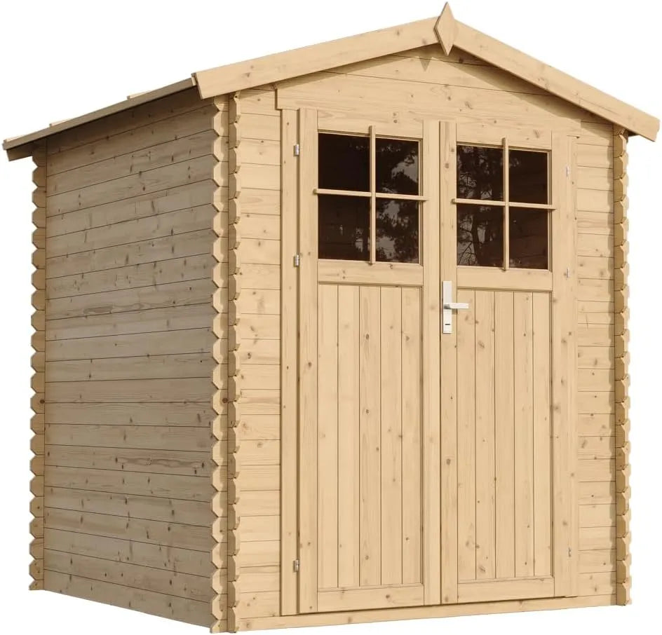 Gartenhaus B196xL186xH218 M320F, Fahrrad Schuppen, 2,82 m2, Gartenschuppen Holz cm, Lagerschuppen für Garten, TIMBELA