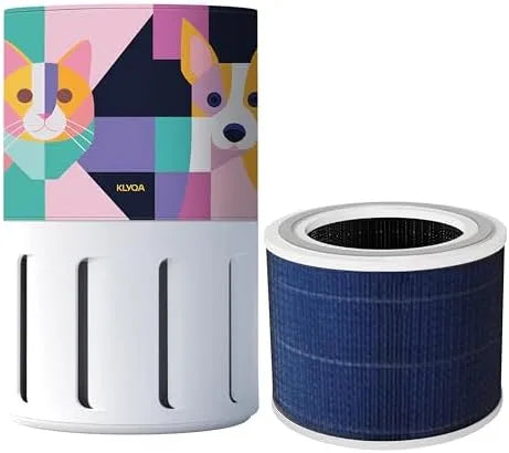 Luftreiniger H13, Allergiker Pet HEPA + Filter-Kit Air Klyna S I 300 CADR, 21,5 dB, Smart App, Alexa, Siri