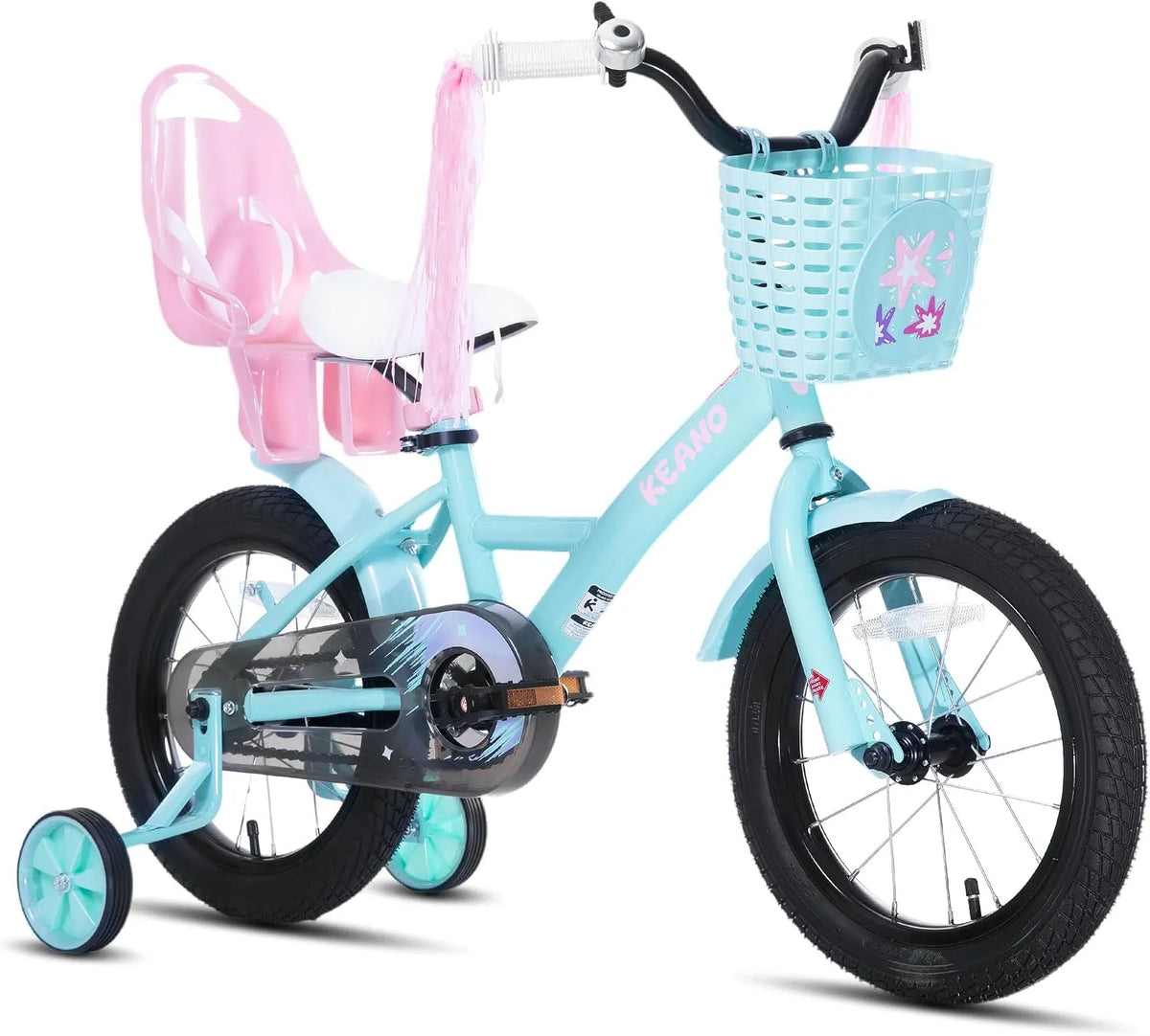 Fahrrad, KEANO JOYSTAR Zinnia 16 Zoll Kinderfahrrad für Mädchen von 4-7 Jahren, Grün