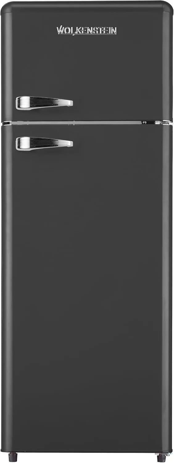 Kühlschrank GK212.4RT, Wolkenstein B Kühl-Gefrier-Kombination in Schwarz 211l Retro Vintage