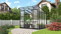 Gewächshaus 5900 Vitavia, 6 mm HKP, 5,9 m², Freya ', Wetterfestes & stabiles Treibhaus, für Gemüse & Pflanzen, Robust & langlebig, in Schwarz