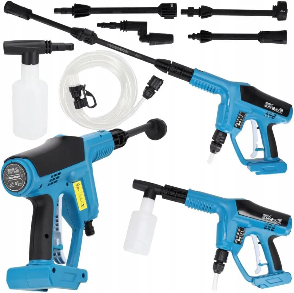 Hochdruckreiniger Dedra Akku, Maximaler Wasserdurchfluss 3 l/min, Druckreiniger Max 30 Bar, Spannung 18V, im Karton ohne Akku und Ladegerät