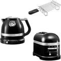 KitchenAid Wasserkocher 5KEK1522 5KMT2204, incl., 2 Scheiben Toaster und Brötchenaufsatz, Artisan Frühstücks Set, für einen n Start in den Tag!