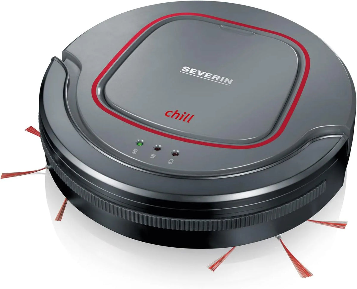 Severin Saugroboter RB 7025, extra flacher Putzroboter mit Treppenstufenerkennung, 'chill', platingrau