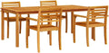 Braun, mit Armlehne Balkonmöbel Set Terrassenmöbel Wetterfest Outdoor Essgruppe für Garten Terrasse Balkon