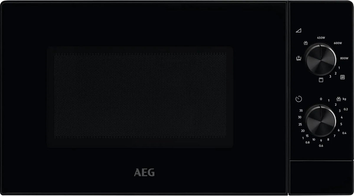 AEG Mikrowelle MFB2111DB, Fassungsvermögen 21L, 800W Mikrowellenleistung, Leistung 1000W Quarzgrill, Fassungsvermögen 5 Leistungsstufen, mit Grill