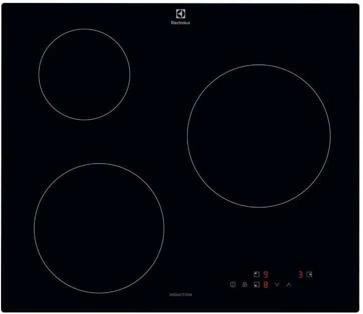 Electrolux Induktionskochfeld CIB60320CK, Breite 60 cm, 3 Kochzonen, PowerBoost-Funktion, Intensitätsstufen, Schnellheizung, Timer