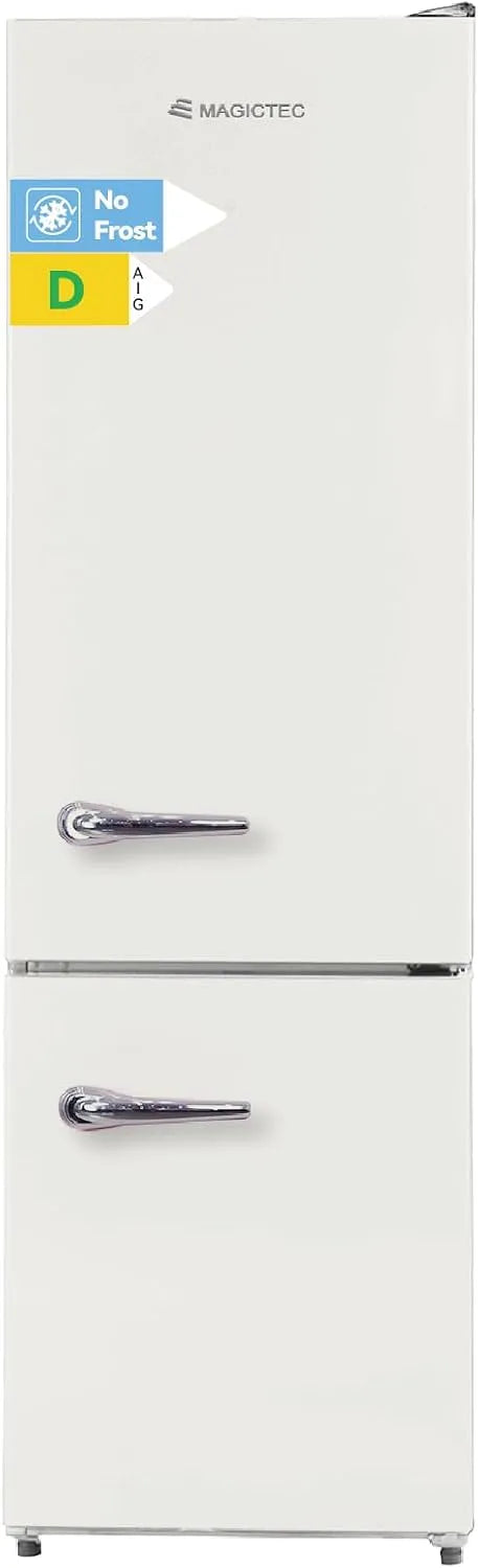 Kühlschrank magictec Retro, Breite 179cm, Fassungsvermögen 236L, Fassungsvermögen 168L, Fassungsvermögen 68L, mit Gefrierfach, Total No Frost, Creme