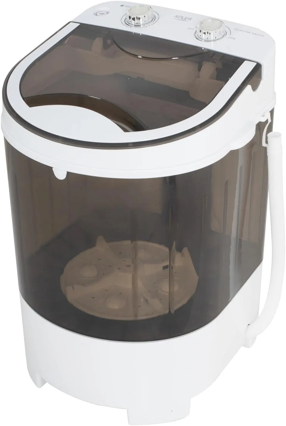 Waschmaschine AD 8056 Adler, mit Schleuderfunktion 4 kg, Gewicht 2 kg, Kompakte für kleine Wohnungen, Reisen und Ferienwohnungen
