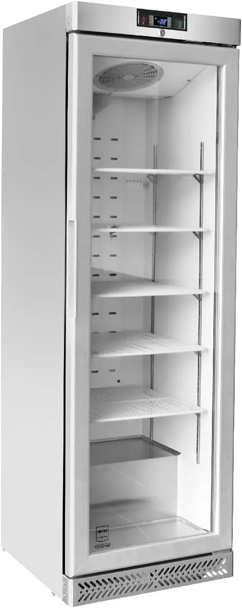 Gefrierschrank GSC240N METRO Professional, Fassungsvermögen 240 L, Edelstahl, Luftkühlung, silber, Maße 59.5 x 64 x 188.5 cm, Leistung 550 W, Glas
