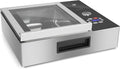 Caso VacuChef Slim-Line, inklusive. 30 Profi Folienbeutel, Ultra flaches Design, Minute, starke Vakuumpumpe 72 Liter, Kammervakuumierer aus Edelstahl
