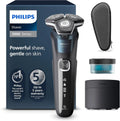 Philips Shaver 5000 S5889/50, Elektrischer Rasierer für Herren: Nass- und Trockenrasur mit SkinIQ Technologie, Transporttasche, Elektrik-Blau
