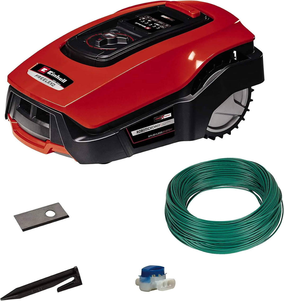 Einhell Rasenmähroboter Solo Power X-Change FREELEXO 450 BT, 450 m², Li-Ion, Bluetooth App, ohne Akku, Spannung 18 V, Multizonenmäher