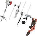 Rasentrimmer IBKH 52 4in1, IKRA Gartenpflege Set Multitool -1 Benzin: Freischneider Entaster Heckenschere 51,7cm³ 1,5kW
