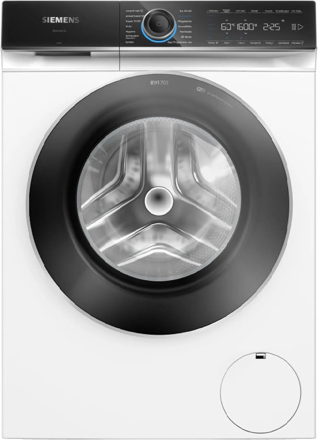 Siemens Waschmaschine WG56B2A41 iQ700 1600, Smarte 10 kg, UpM, Made in Germany, i-Dos, Antiflecken-System, smartFinish Bügelhilfe