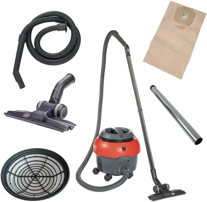 Staubsauger S10 Light, 850 Watt, 10m, mit Kabel, Trockensauger, rot