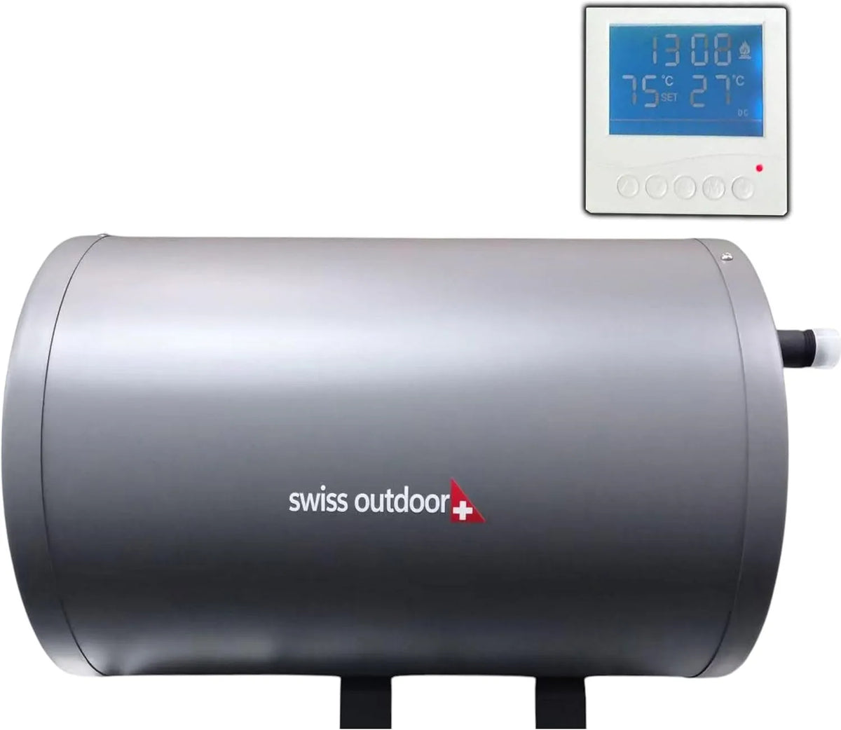 S.O. Camper Warmwasserboiler 6 Liter 12V 200W Swiss Outdoor, mit LCD Display Bedienelement Wohnwagen Wohnmobil Boiler Wasserversorgung Wasserboiler