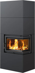 Kaminofen H187 B78 T54 KRATKI, Gewicht 328 kg, Maße in cm:,40 x,70 x,70, Nennwärmeleistung 8 kW, Simple Box Komplettset, Brennstoff: Holz