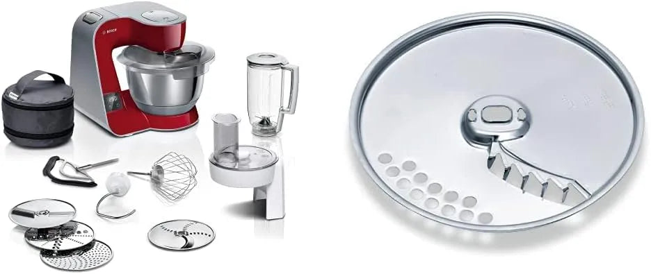 Bosch Küchenmaschine MUM5 MUZ45PS1, MUM5X720, integrierte Waage, Leistung 1000 W, Edelstahl-Schüssel 3,9L, Mixer 1,25L, Wendescheibe, Silber