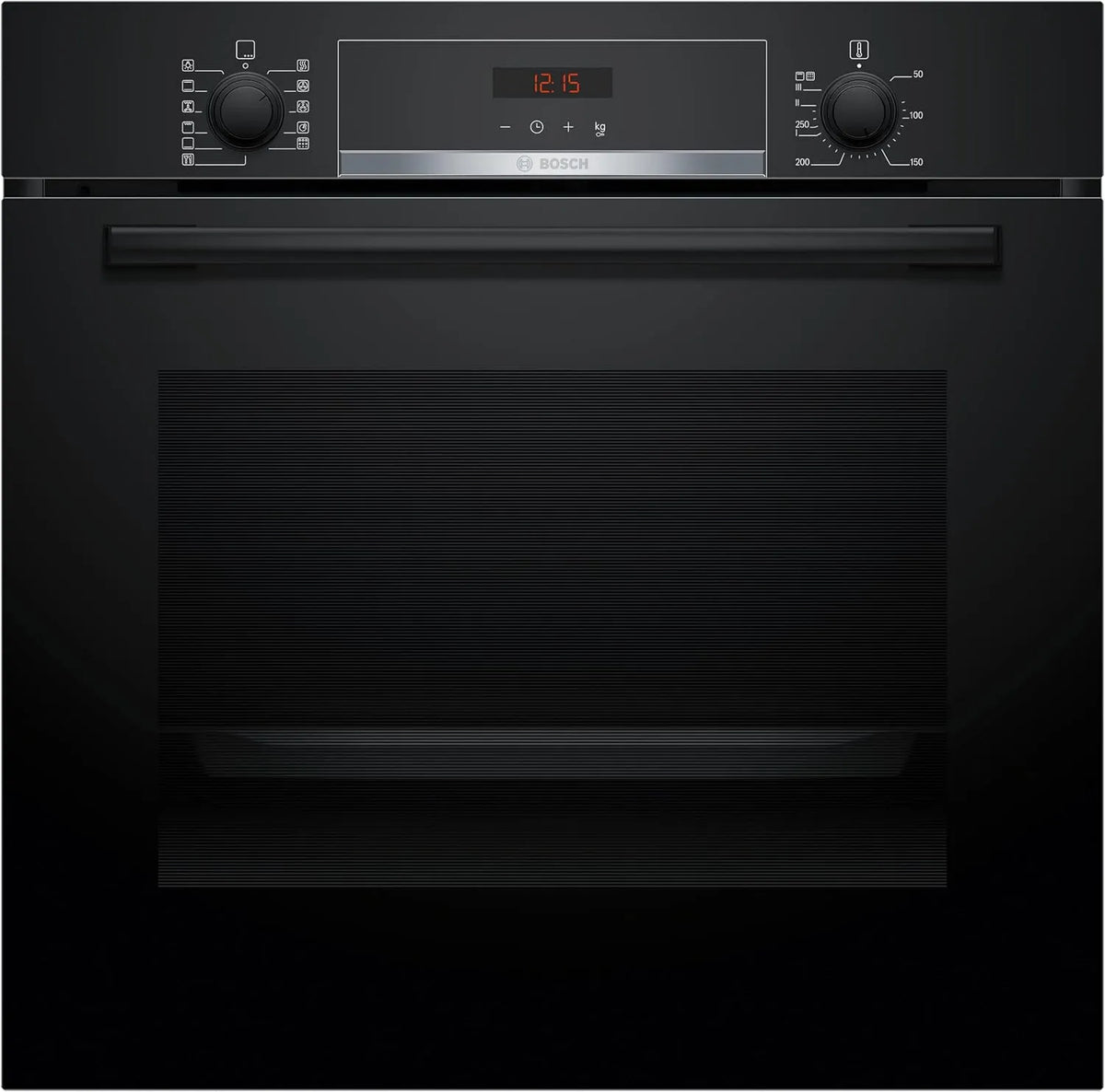 Bosch Backofen HBA574BB3 3D-Heißluft, Pyrolyse-Selbstreinigung, Automatikprogramme, für gleichmäßiges Backen, Serie 4, Einbau 60 x 60 cm