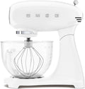 Smeg Modell SMF13WHEU, 10 Geschwindigkeitsstufen, Planetenmischer, Motorsperre, Weiß, Fassungsvermögen 4,8 l Glasschüssel, Leistung 800W