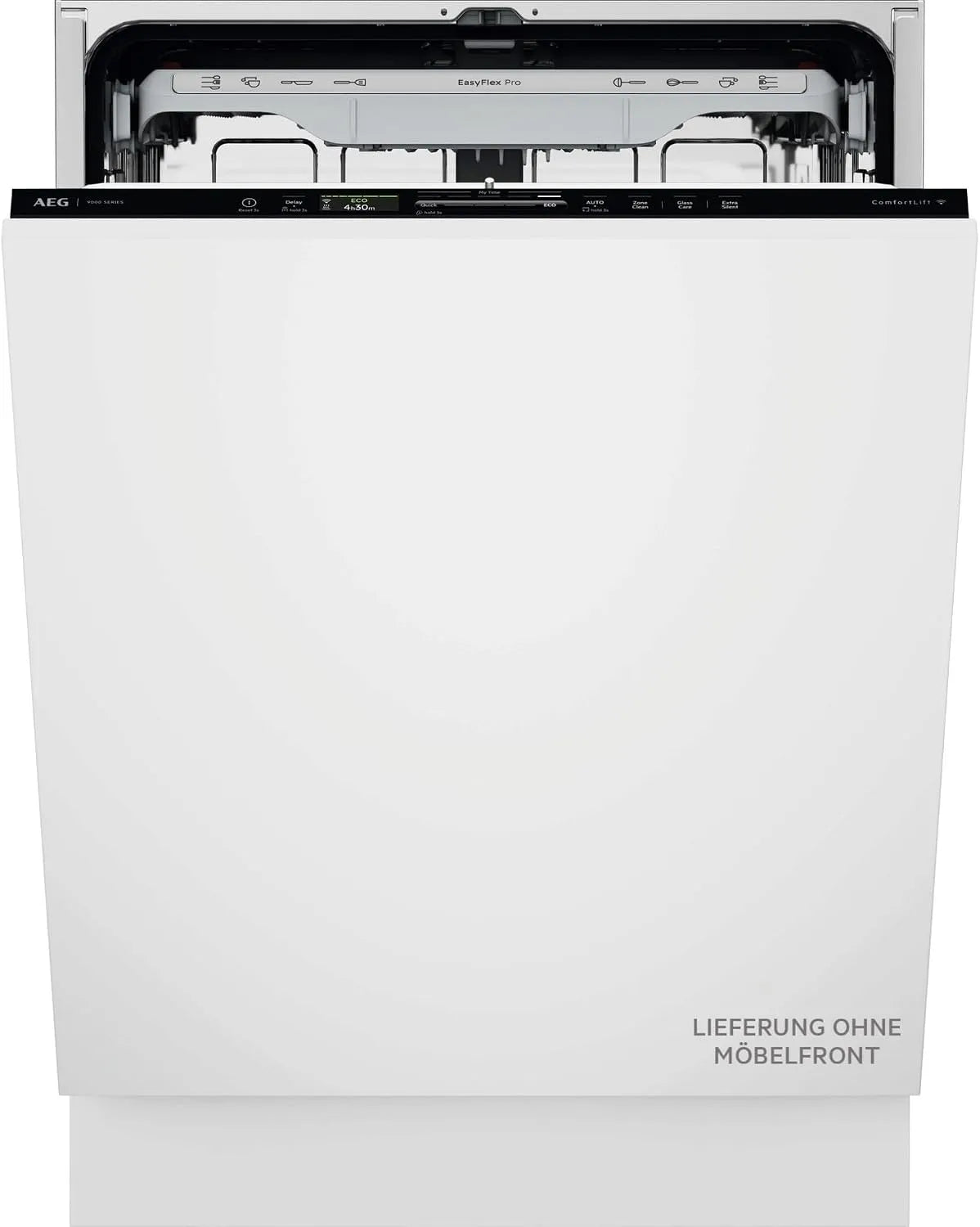 AEG Geschirrspüler AEG 9000 A-10 GI9210X2CT, Vollintegrierter 9000, 35 dB mit SuperSilent, Breite 60cm, smarte WiFi Spülmaschine, Wein- & Biergläser