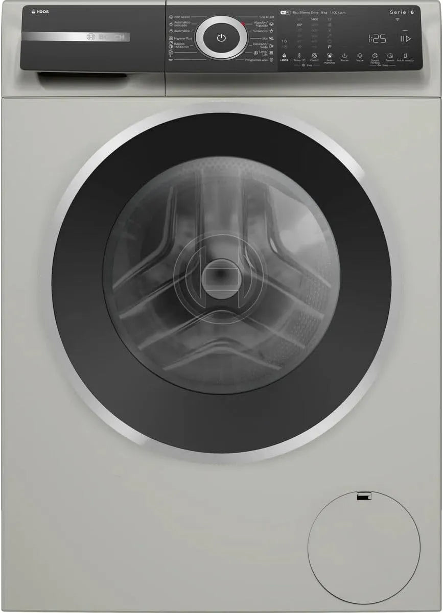 Bosch Waschmaschine 1400 WGH244AXES, Gewicht 9 kg, min, Farbe Grau