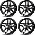 4x Borbet Felgen Z 7.5x18 5x112 black glossy kompatibel ET43, mit Skoda Karoq Kodiaq Octavia Superb Yeti