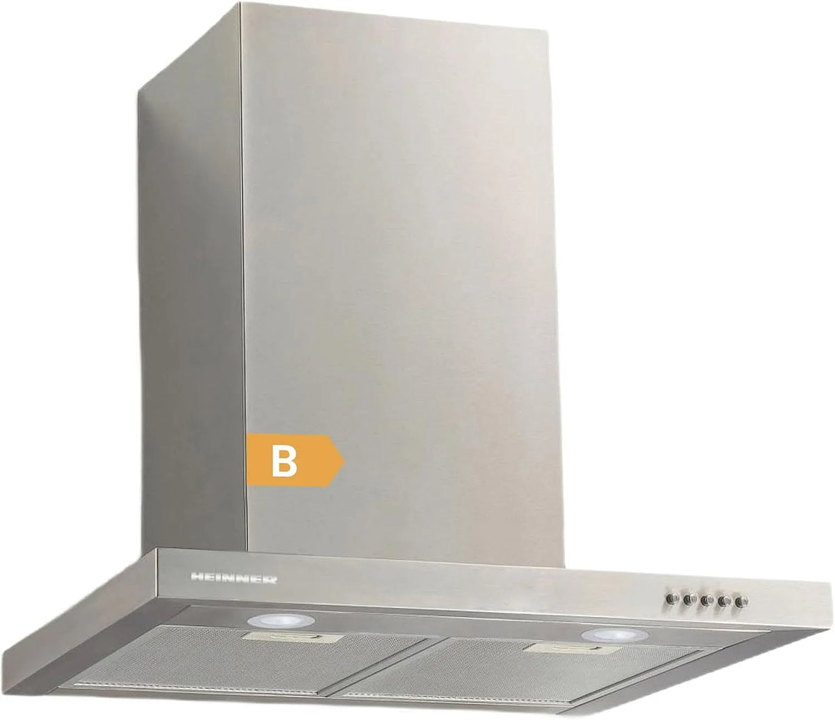 Dunstabzugshaube HDCH-690TSS, 90 cm Küchen, 589,5 m³/h Förderleistung, 3 Geschwindigkeitsstufen, 5 Jahre, Kaminwandabzugshaube, LED-Beleuchtung