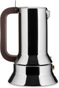 Espressomaschine 3.Tassen Alessi, Maße 7 x 11.5 x 14 cm, 9090/3, für Induktion Edelstahl, silber
