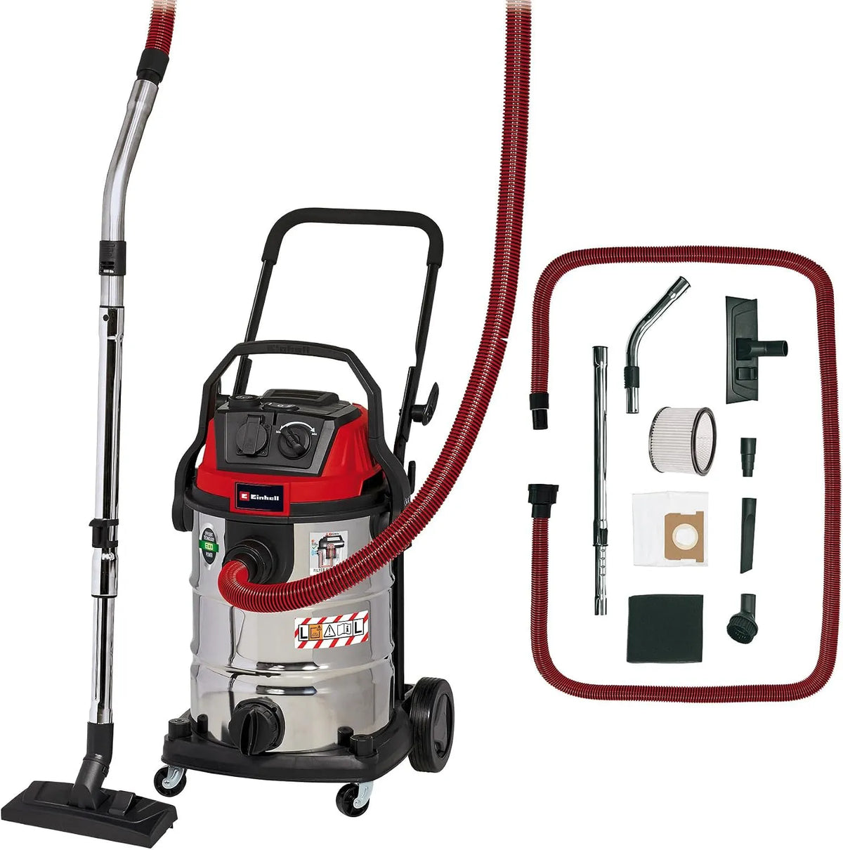 Einhell Nass-/Trockensauger TE-VC 2230 SACL, 220 mbar, Leistung 1.400 W, Leistung 2.000 W Automatiksteckdose, Fassungsvermögen 30l Behälter