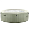 Intex Modell 28428NP, aufgeblasen 216 cm x 71 cm, 6-Person Olive Green Round Bubble Spa Set