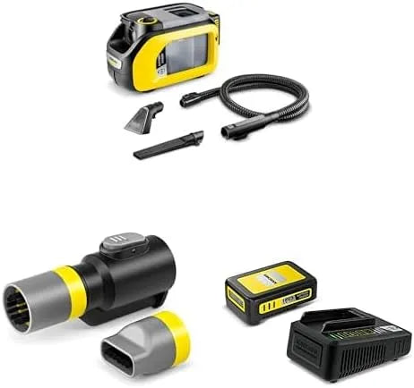 Kärcher SE 3-18 Compact Home, 75 mm Arbeitsbreite, Akku-Waschsauger, Sprühschlauch, Durchspülfunktion, Gelb