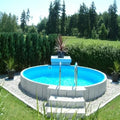 Pool, Rundpool Fun-Zon 4,00 x 1,20m Stahlwandbecken Verschiedene Größen verfügbar Rundbecken Stahlwandpool 400x120 cm