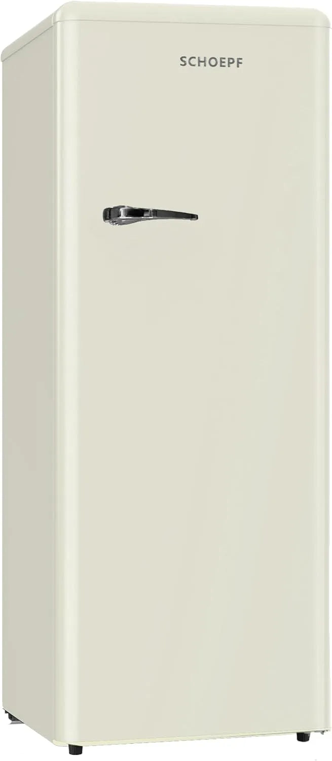 Kühlschrank RKS245 Vollraum, Breite 145,6 cm, Fassungsvermögen 238 L, 40 dB, Retro Design, LED-Beleuchtung, Höhenverst. Füße, Vintage Look