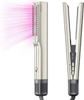 Modell 35-75cm Air Haarglätter, Leistung 1200W, Ohne Heizplatten, Glätten mit Luft, Champagnersilber, Max.ca. 160 ℃, Nass bis Trocken