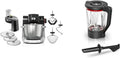 Bosch Küchenmaschine MUMS6ZS13D MUZS6MX, Serie 6, Fassungsvermögen 1,5l, NEU, Automatikprogramme & Zubehör, Mixbecher, dickwandiges Thermosafe Glas