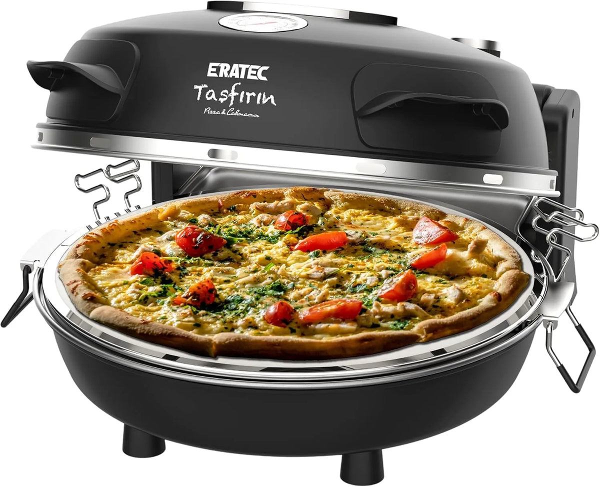 Modell SET-PM-27.Temperatur ERATEC-Pizzaofen, bis zu 400°C mit 5 Garstufen