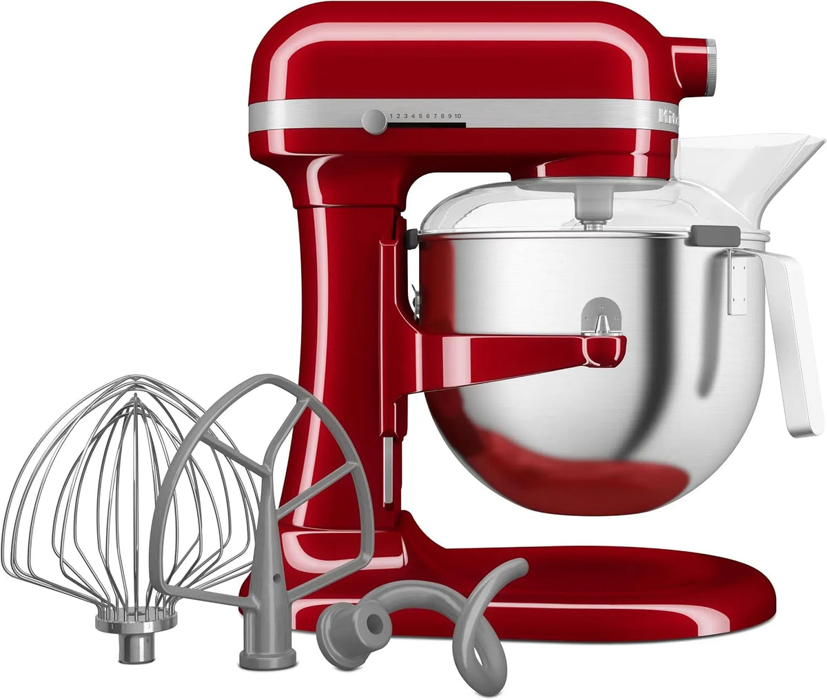 KitchenAid Küchenmaschine 5KSM70JPXEER, HEAVY DUTY MIT SCHÜSSELHEBER 6,6 L, EMPIRE ROT
