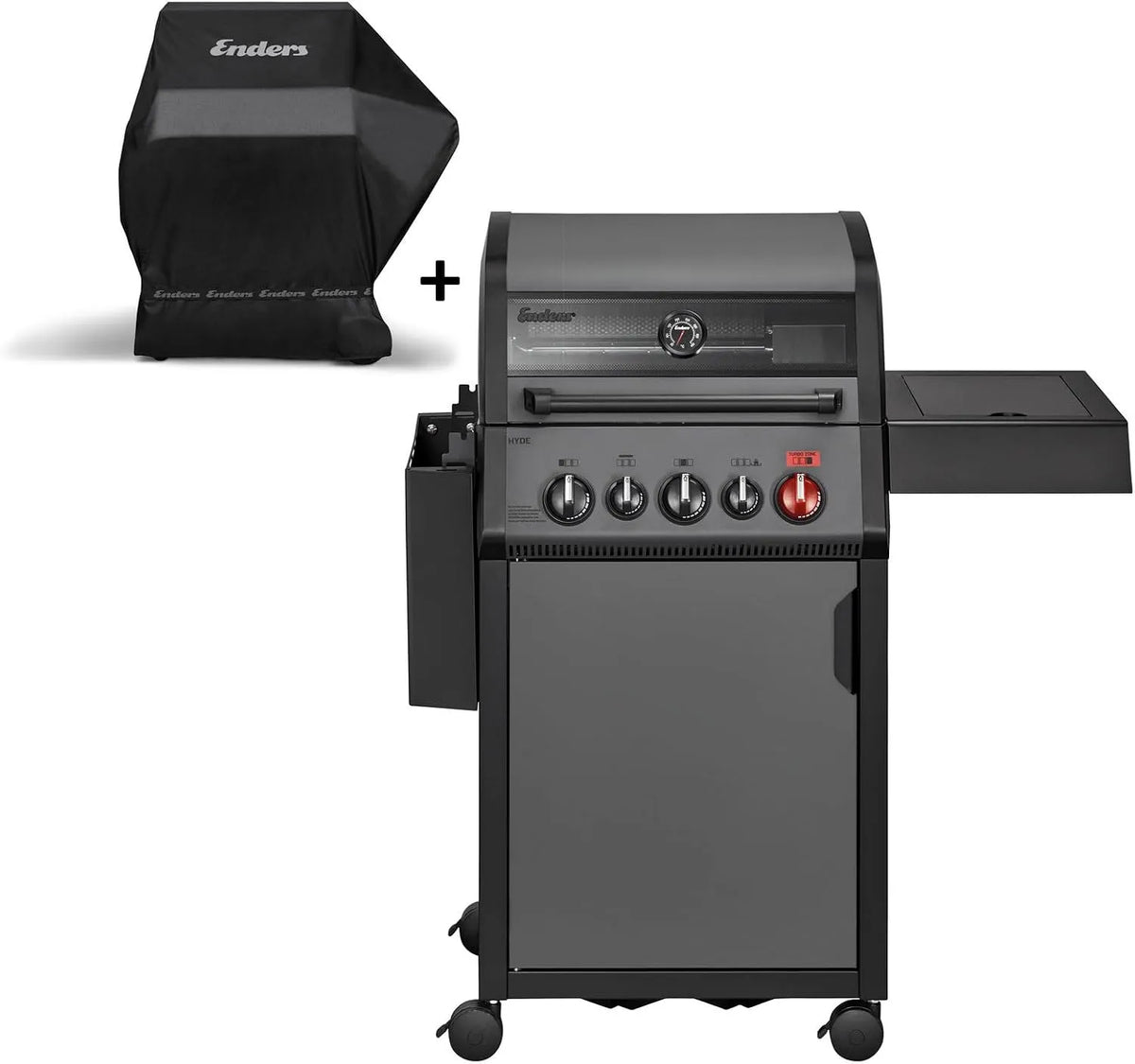 Gasgrill Enders, Hyde 3 SIKR Turbo, inklusive. Wetterschutzhülle, in Schwarz