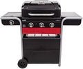 Char-Broil Gasgrill Gas2Coal, Ideal für draußen, Kohlegrill 330 Hybrid Grill, 3 Brenner mit Seitenbrenner, Terrasse, Garten