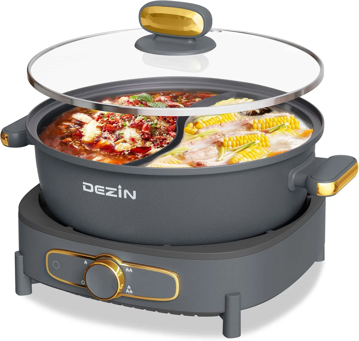 Pot Electric mit Trennwand Dezin Hot