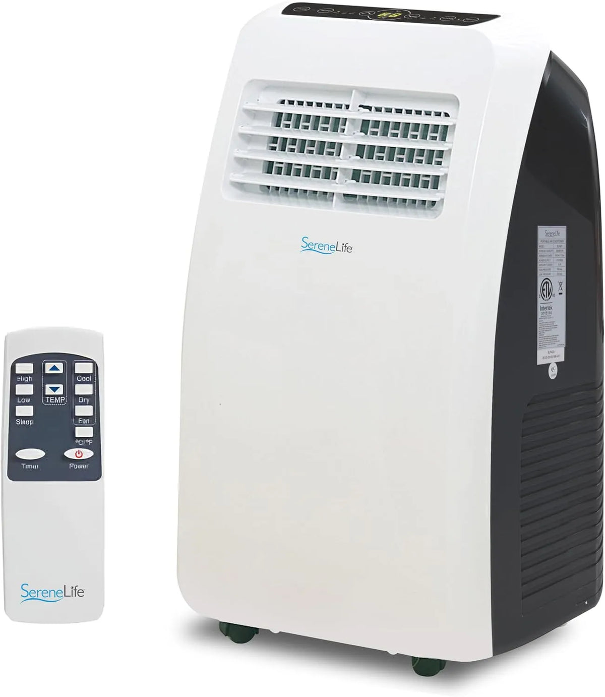 Luftentfeuchter 3in1 24h 33m2, Leistung 2kW- Mobiles Klimagerät- mit Abluftschlauch, SereneLife Mobile Klimaanlae, 7000 BTU, Luftkühler & Ventilator