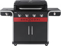 Char-Broil Grill Gas2Coal, 440, 2.0, Hybrid, Brenner Gas & Kohlegrill mit Seitenbrenner, in Schwarz