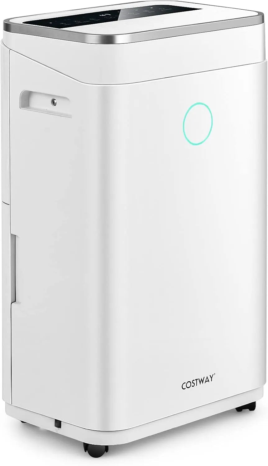 Costway Luftentfeuchter 24H, Fassungsvermögen 25L, Schlafmodus ≤ 42 dB, 2 Geschwindigkeit, 25L/Tag, 3 Modi, Raumgröße ca. 30m², Timer