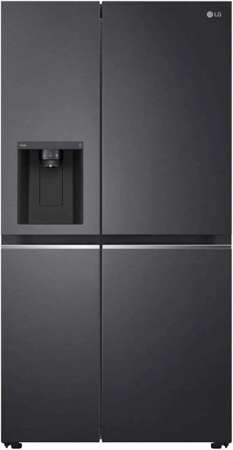 LG Modell GSLV71MCTD, interner Wassertank 4L, Crushed Ice und Wasserspender, in freistehender Ausführung, 913 mm Breite, Side-by-Side mit Eis