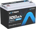 12V 100Ah Akku mit Niedrigtemperatur-Abschaltung & 100A BMS LiFePO4 5000, Leistung 1280W für Wohnmobil, + Zyklen, Camping, Boot & Solar-Heimanlagen